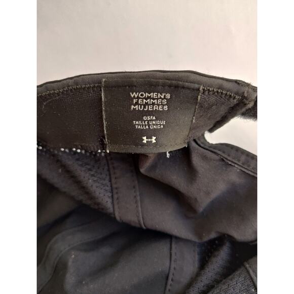 Under Armour Women's Black Running Hat Hook & Loop Closure Yoga Casual Vented - Picture 7 of 9